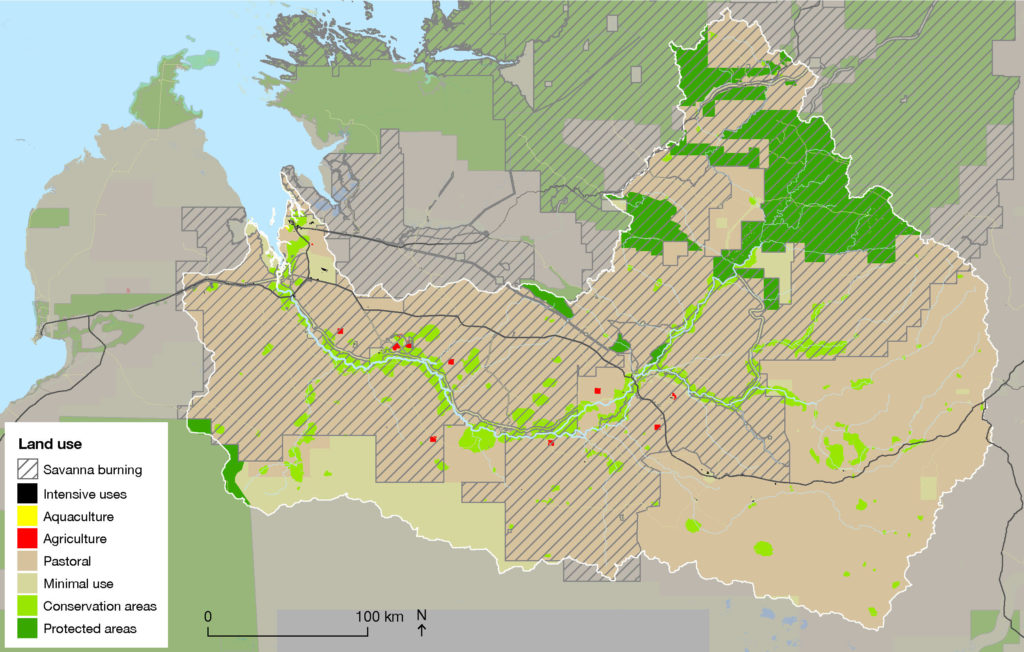 Land use map of the scenario described above.