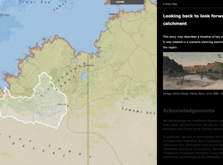 Looking back to look forward (Fitzroy River storymap). For linking purposes.