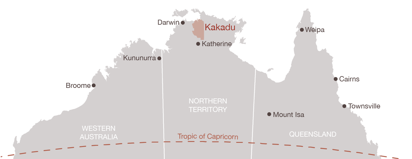 Kakadu National Park map