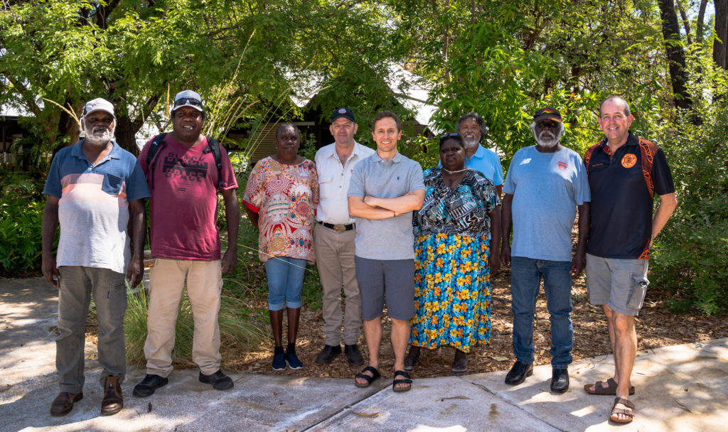 Kakadu Indigenous research steering committee outdoor group photo