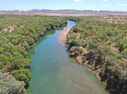 Fitzroy river aerial photo