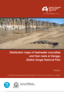 Distribution maps of freshwater crocodiles and their nests at Danggu (Geikie Gorge) National Park front cover