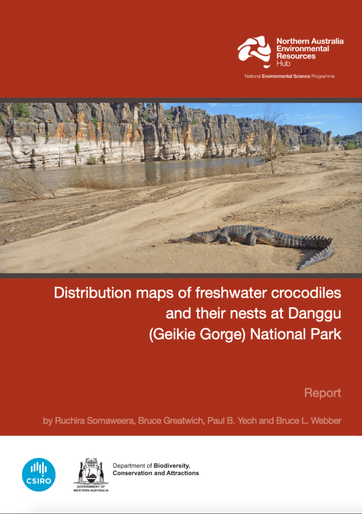 Distribution Maps Of Freshwater Crocodiles And Their Nests At Danggu Geike Gorge National Park 9067