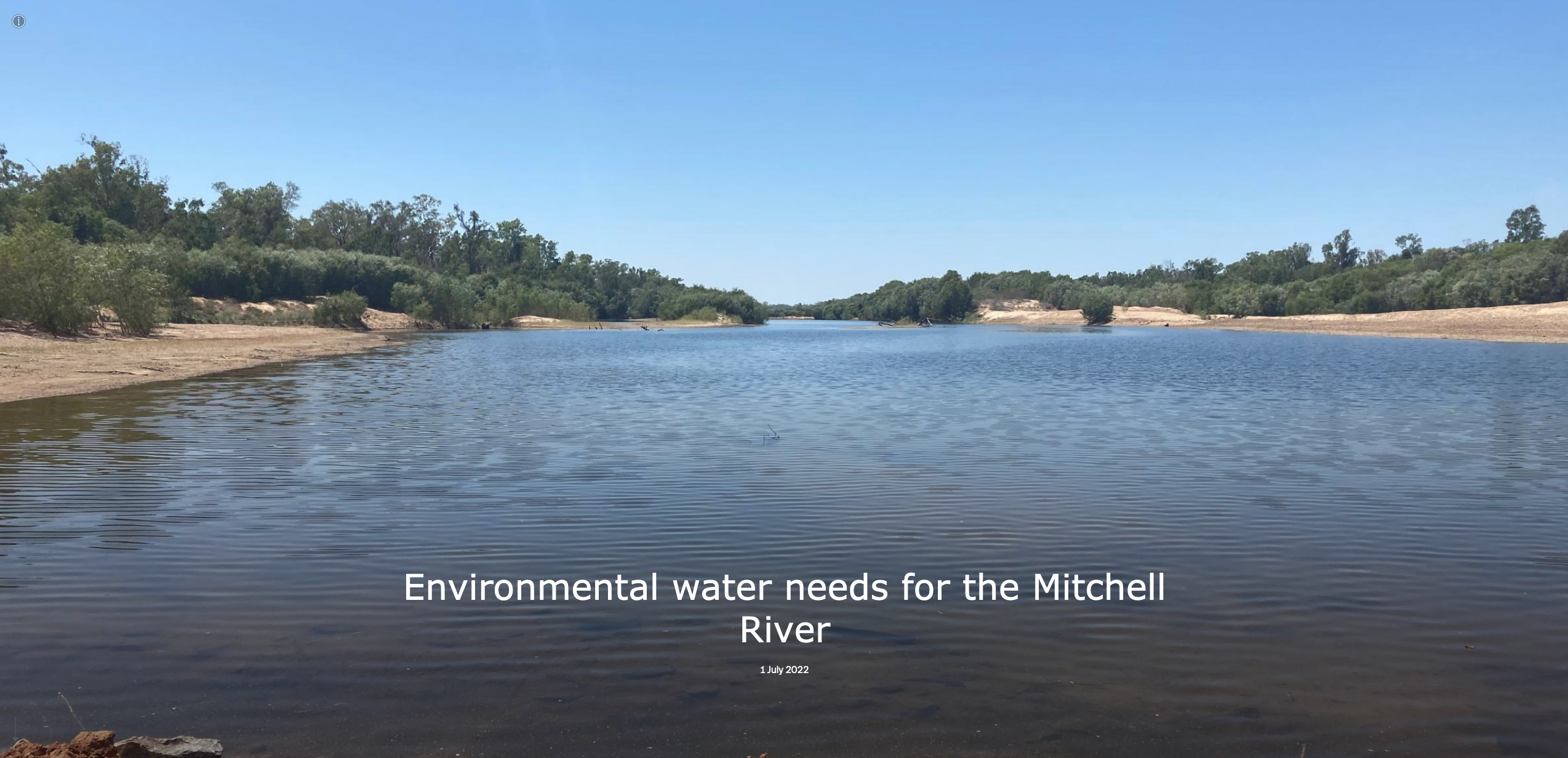 Mitchell River storymap image. Credit: Chantal Saint Ange.