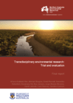 Transdisciplinary environmental research front cover – linked to report