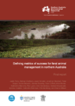 Defining metrics of feral management success front cover