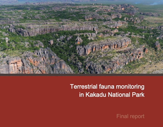 Kakadu monitoring final report front cover