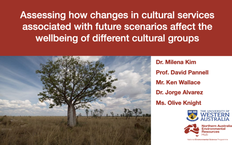Assessing how changes in cultural services (presentation image)