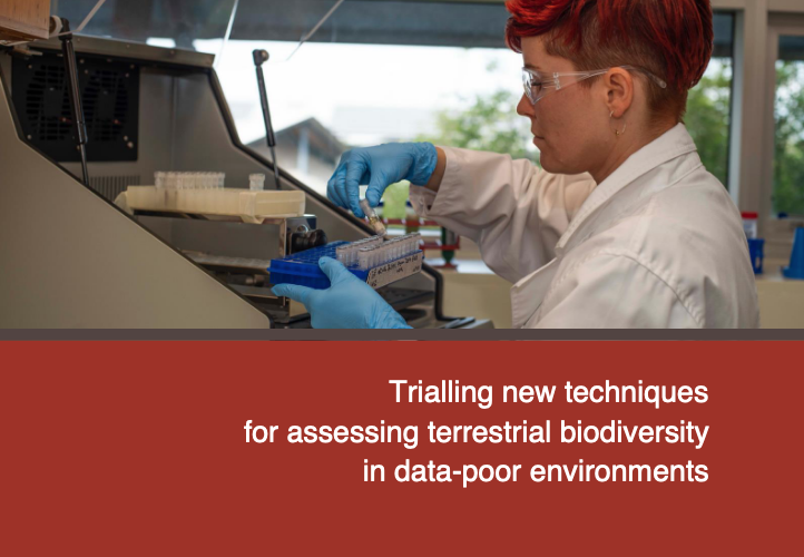 Trialling eDNA in data-poor terrestrial environments report front cover