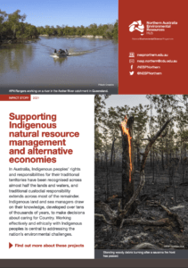 Photo of the front cover of the Indigenous NRM thematic impact story pdf