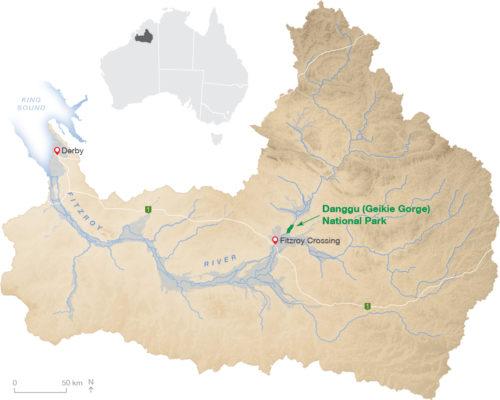 Map - Fitzroy River (w: Danggu) colour
