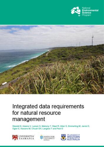 Integrated data requirements report cover