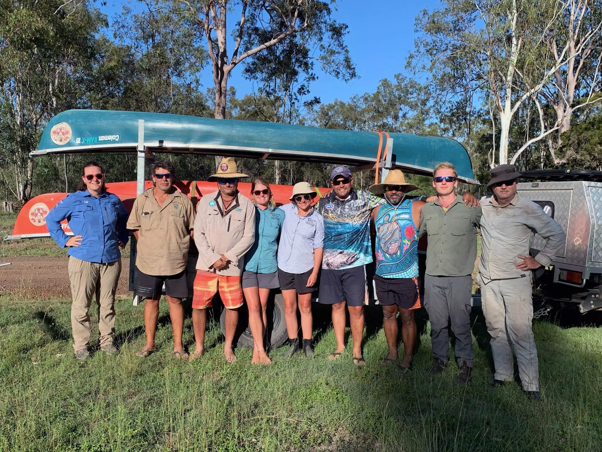 The Mary River expedition team. Photo: Burnett Mary Regional Group.