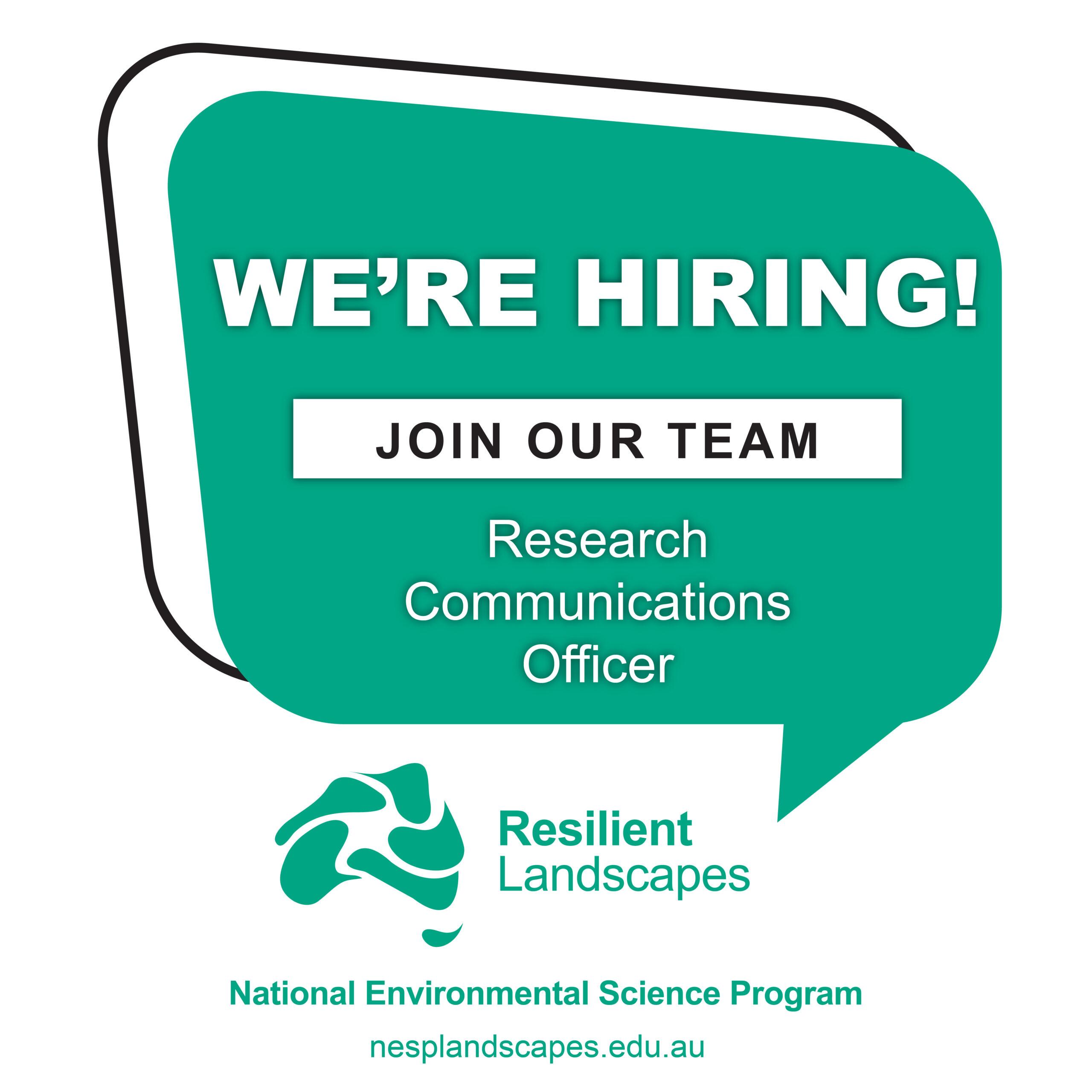 We're hiring a Research Communications Officer