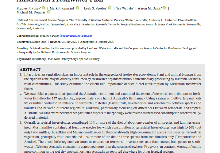 Diet of freshwater Fish_ Pusey et. al._ thumb