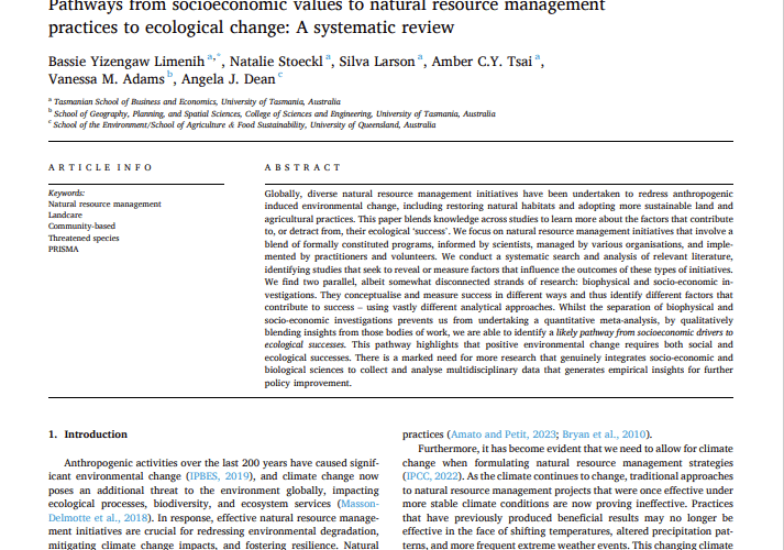 Pathways to ecological change thumbnail