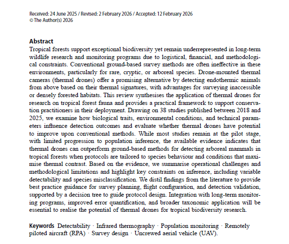 Thermal drones literature review