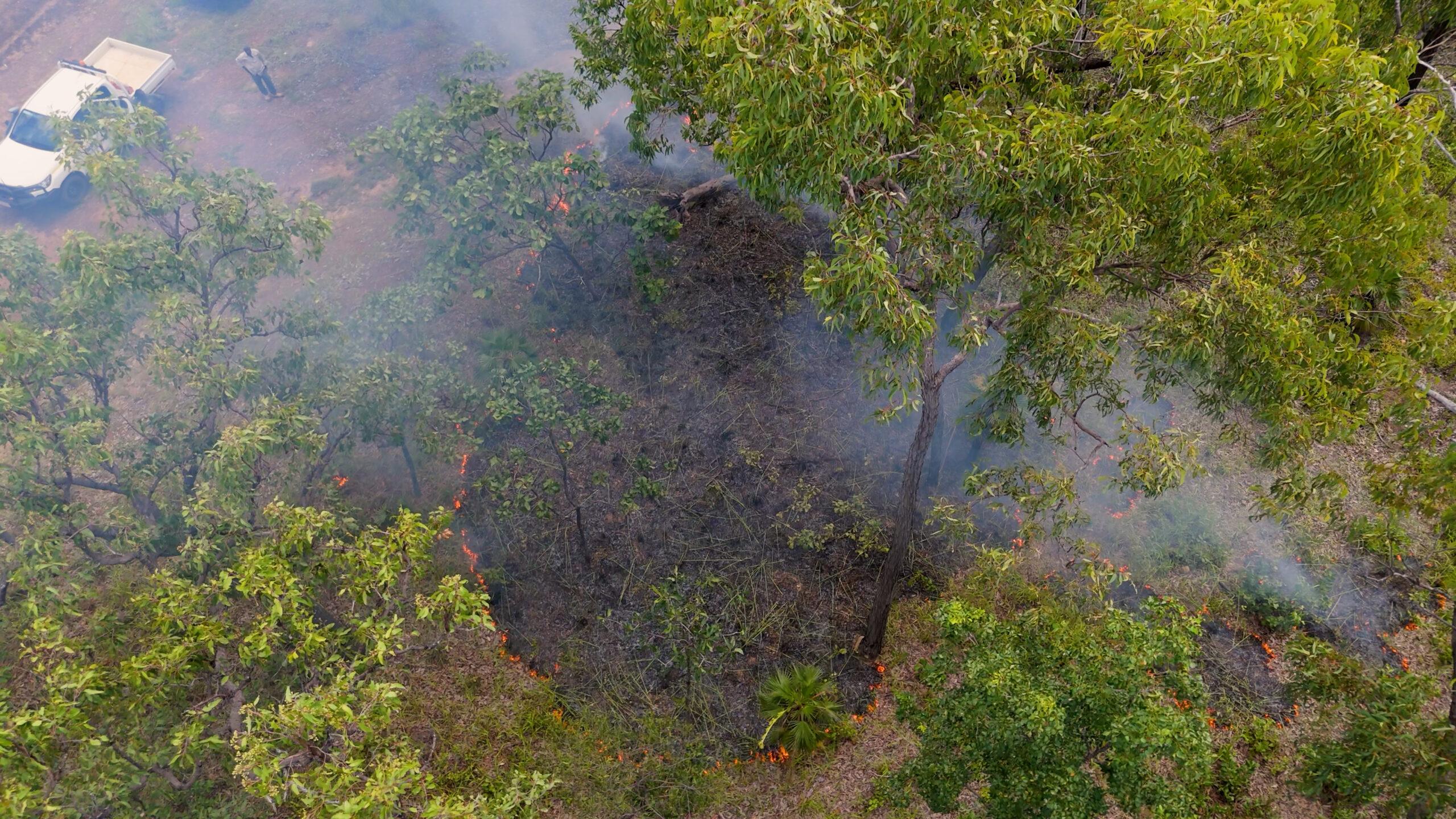 Wet-season burning in Kakadu National Park.